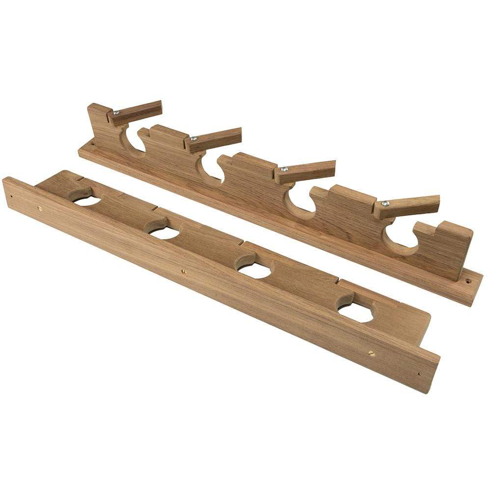 Whitecap Qualifies for Free Shipping Whitecap Teak Lock-In Four-Rod Storage Rack #60620