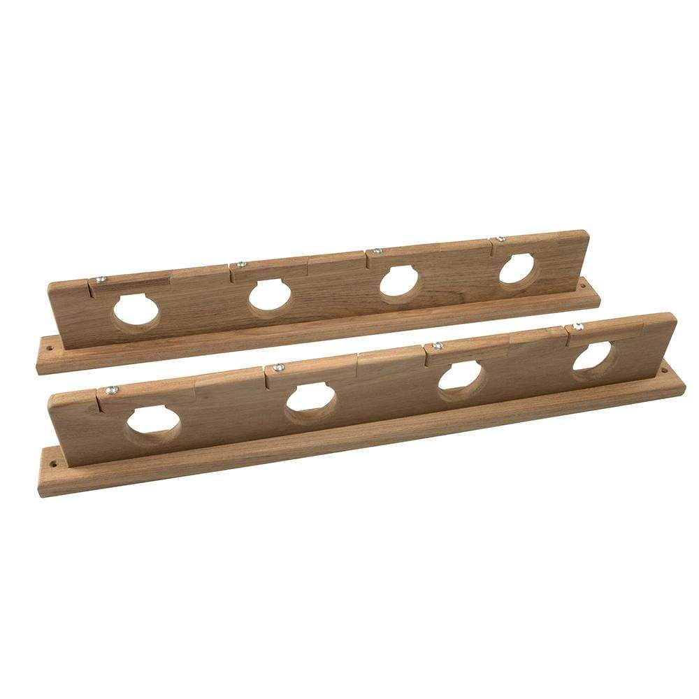 Whitecap Teak Lock-In Four-Rod Storage Rack #60620
