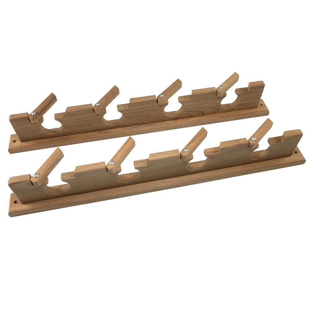 Whitecap Qualifies for Free Shipping Whitecap Teak Lock-In Four-Rod Storage Rack #60620