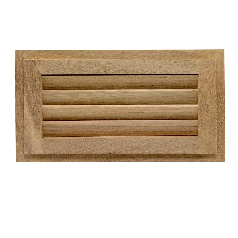 Whitecap Teak Louvered Insert 6-3/8" H x 11-3/16" W x 3/4" D #60714