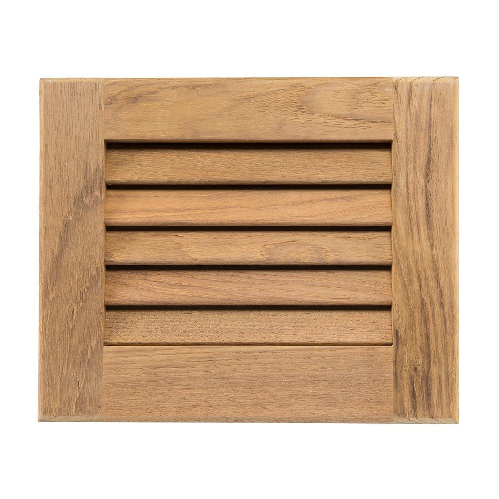 Whitecap Qualifies for Free Shipping Whitecap Teak Louvered Insert 7-1/2" H x 9-1/8" W x 3/4" D #60712