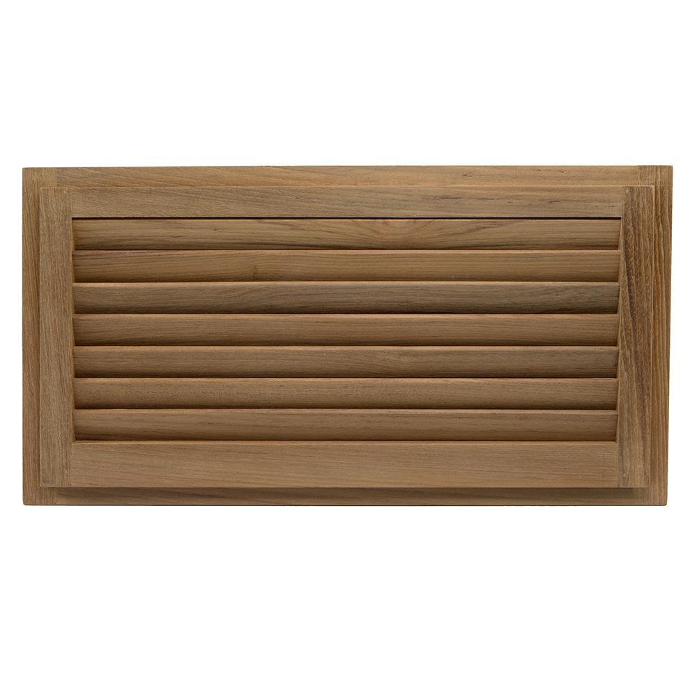 Whitecap Teak Louvered Insert 9-3/8" H x 18" W x 3/4" D #60716