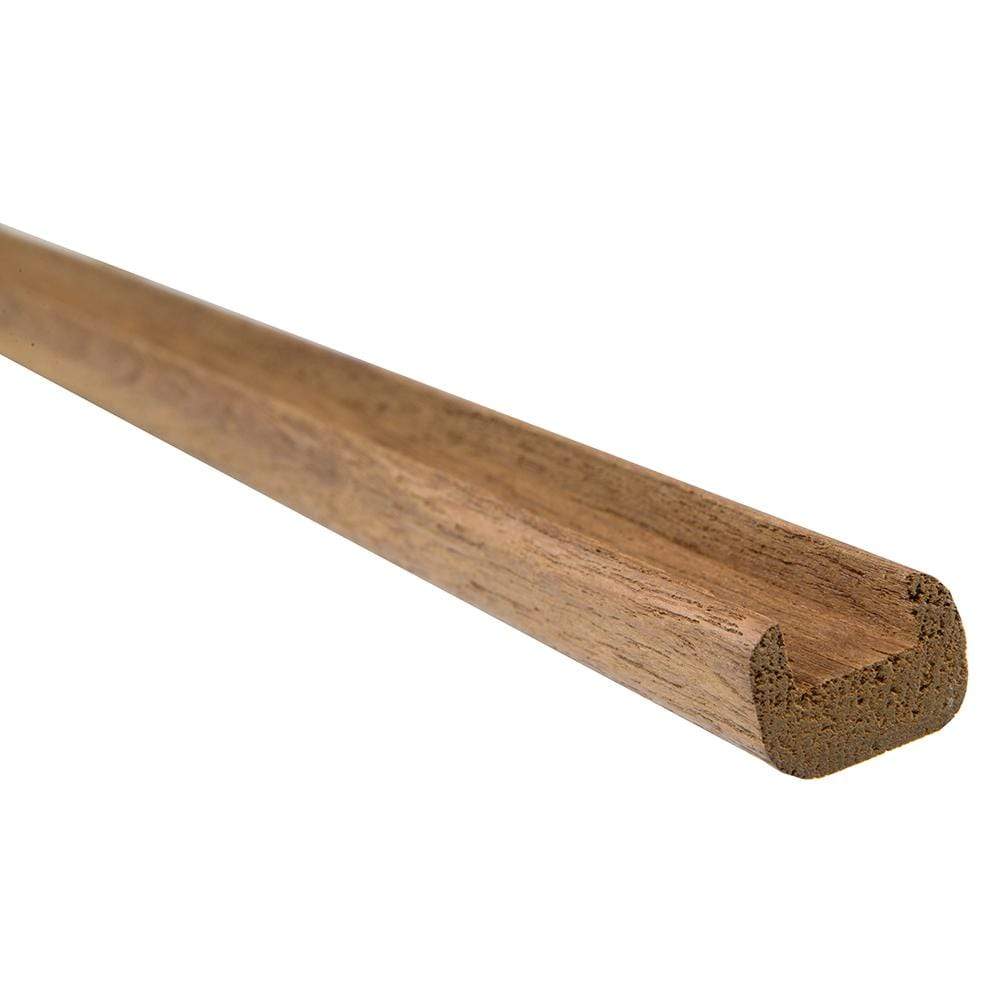 Whitecap Teak Molding 1/2" Track Bulkhead Molding 5' #60821