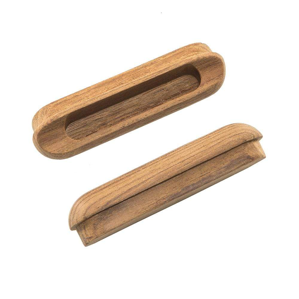 Whitecap Teak Oblong Drawer Pull 4-1/16" L 2-pk #60124-A