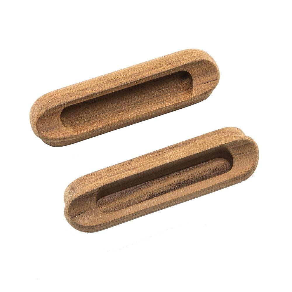 Whitecap Teak Oblong Drawer Pull 4-1/16" L 2-pk #60124-A