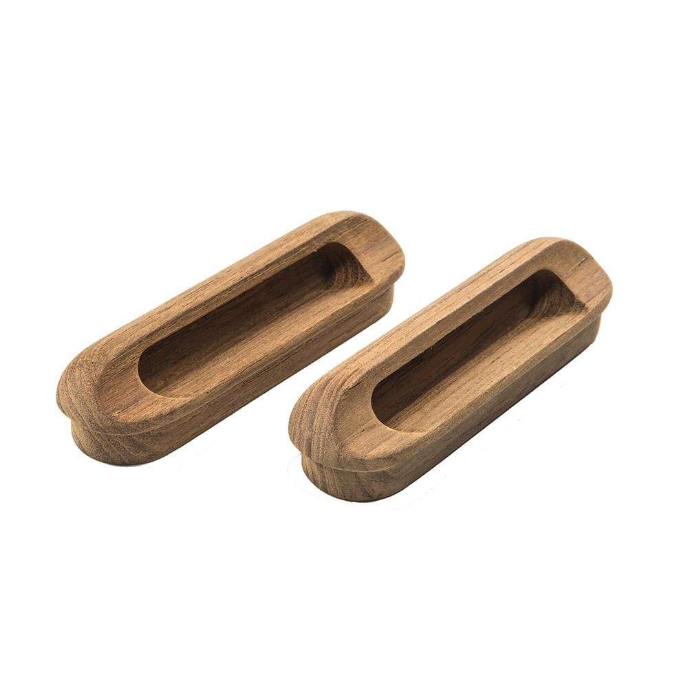 Whitecap Teak Oblong Drawer Pull 4-1/16" L 2-pk #60124-A