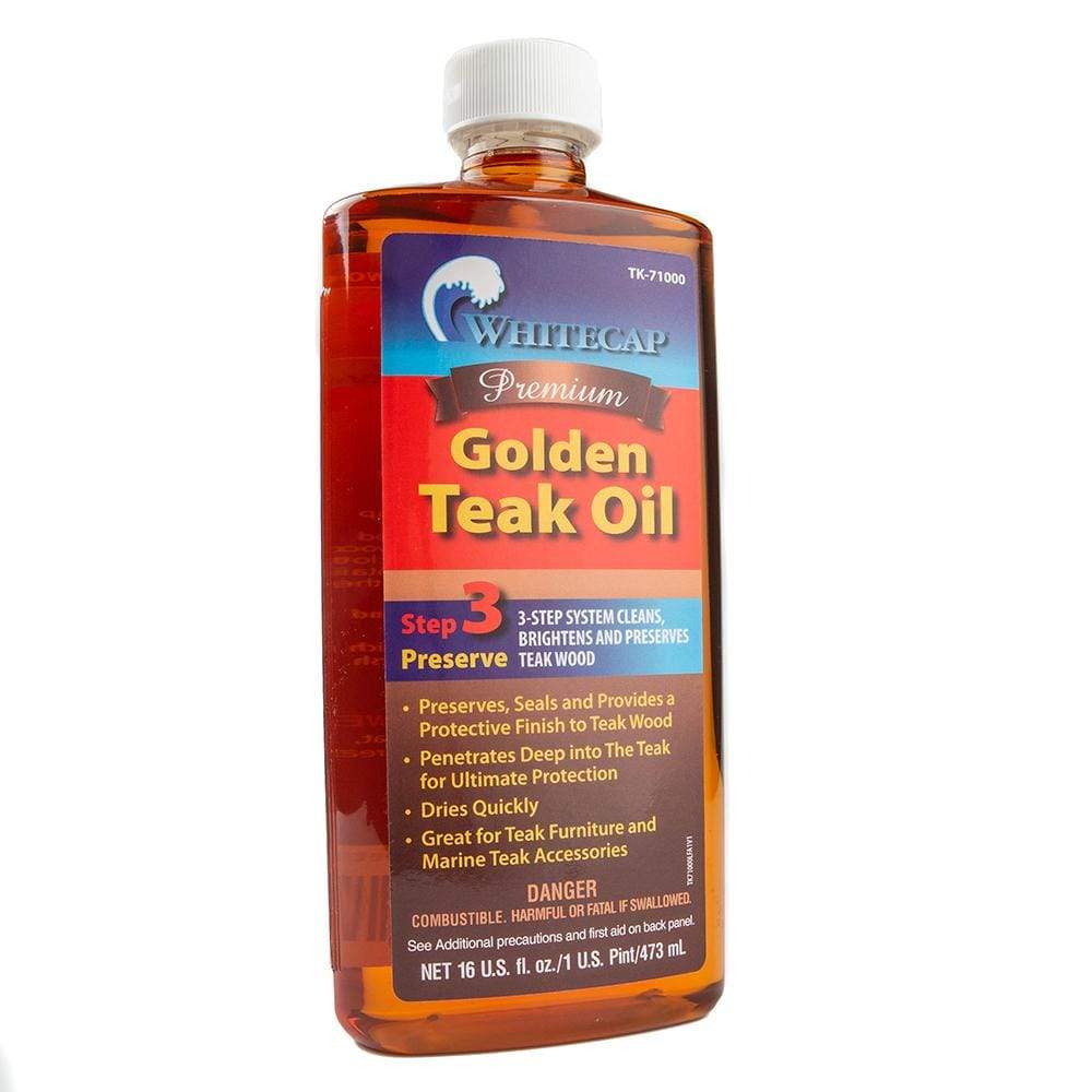 Whitecap Qualifies for Free Shipping Whitecap Teak Oil 16 oz #TK-71000