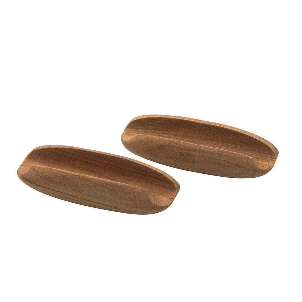 Whitecap Teak Oval Drawer Pull 4"L 2-pk #60147-A