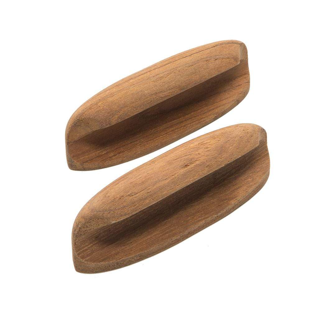 Whitecap Teak Oval Drawer Pull 4"L 2-pk #60147-A
