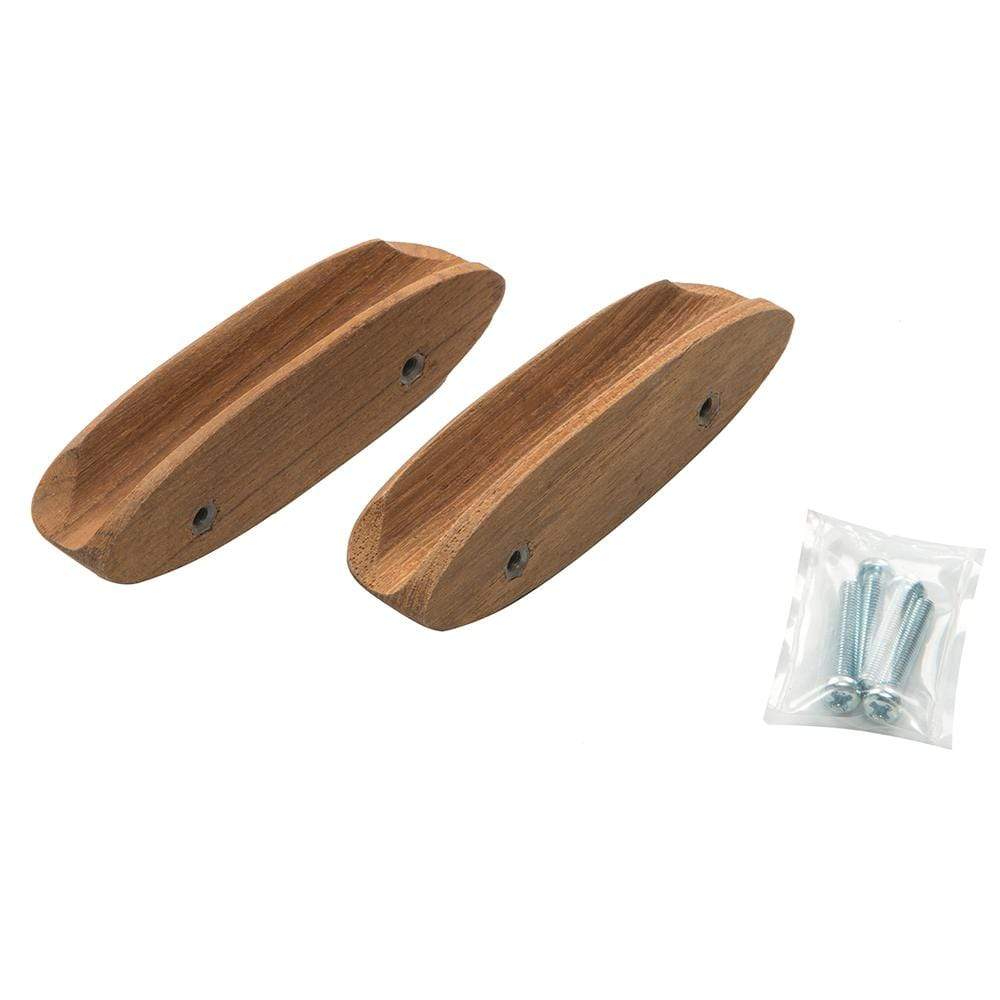 Whitecap Teak Oval Drawer Pull 4"L 2-pk #60147-A