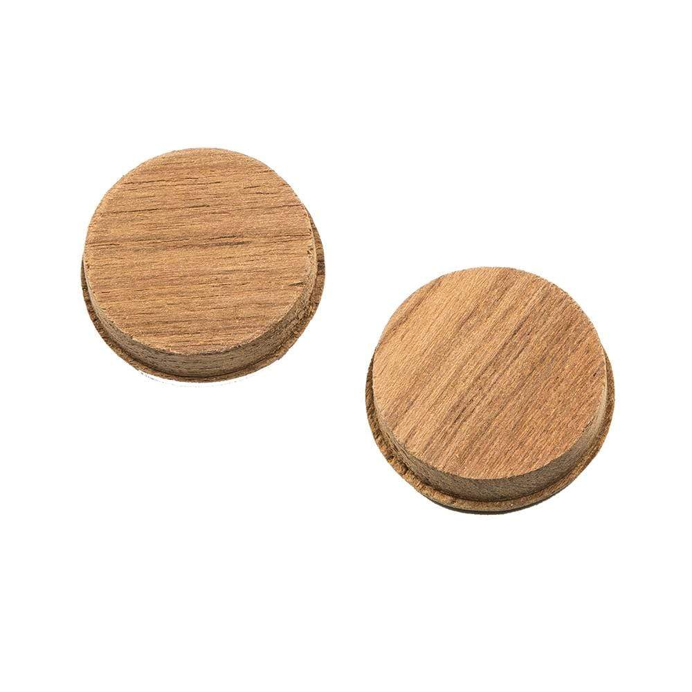 Whitecap Teak Round Drawer Pull 1-3/8" Round 2-pk #60127-A