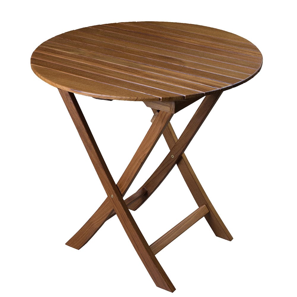 Whitecap Not Qualified for Free Shipping Whitecap Teak Round Slat Table #63057