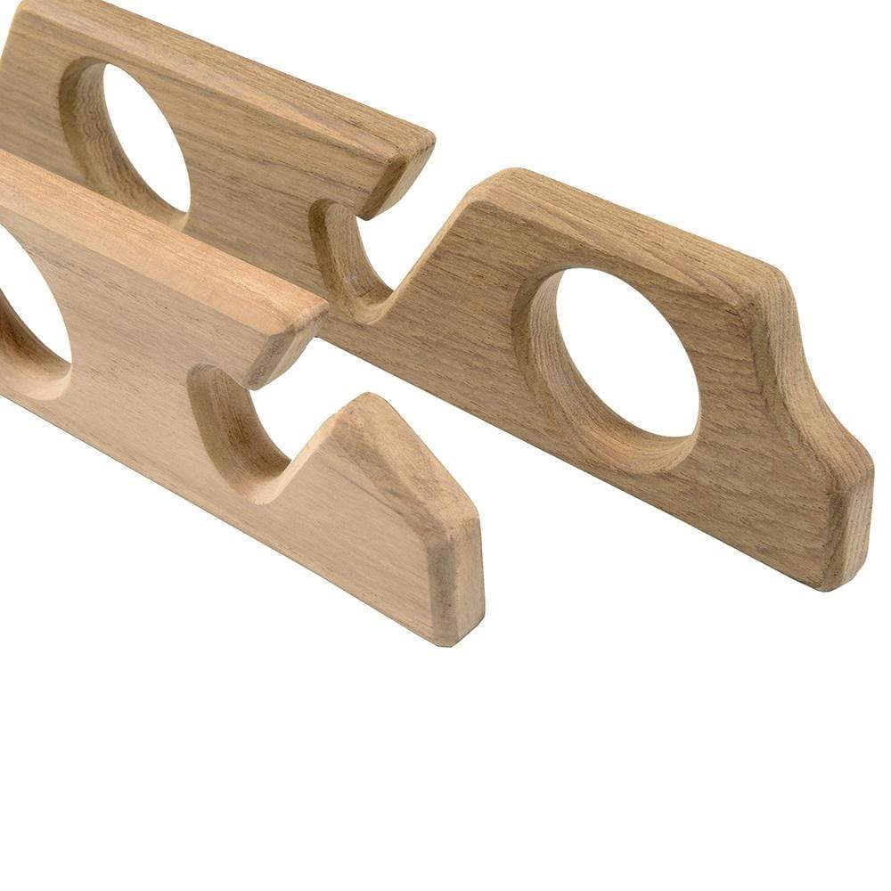 Whitecap Teak Six-Rod Storage Rack Pair #60614