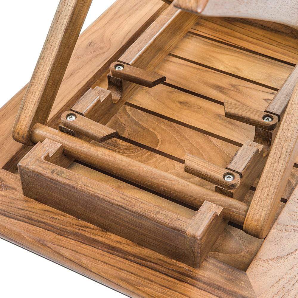 Whitecap Teak Small Adjustable Slat Top Table #60028