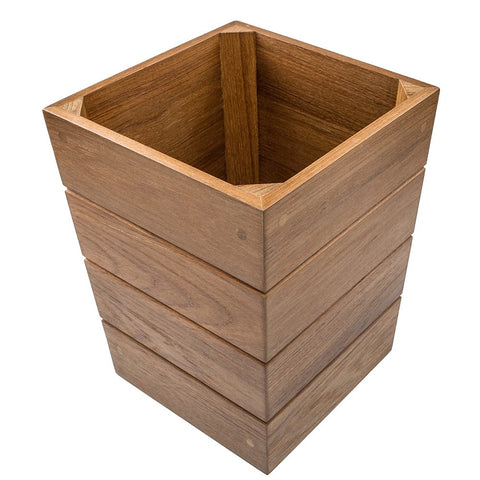 Whitecap Qualifies for Free Shipping Whitecap Teak Small Waste Basket #63102