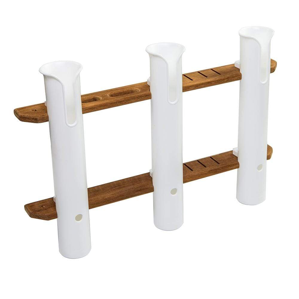 Whitecap Qualifies for Free Shipping Whitecap Teak Three Rod Tournament Storage Rack #63449
