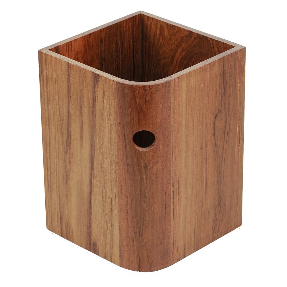 Whitecap Qualifies for Free Shipping Whitecap Teak Waste Basket Eka Collection #63206