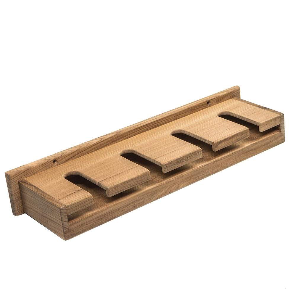 Whitecap Teak Wineglass Rack with Shelf #62426