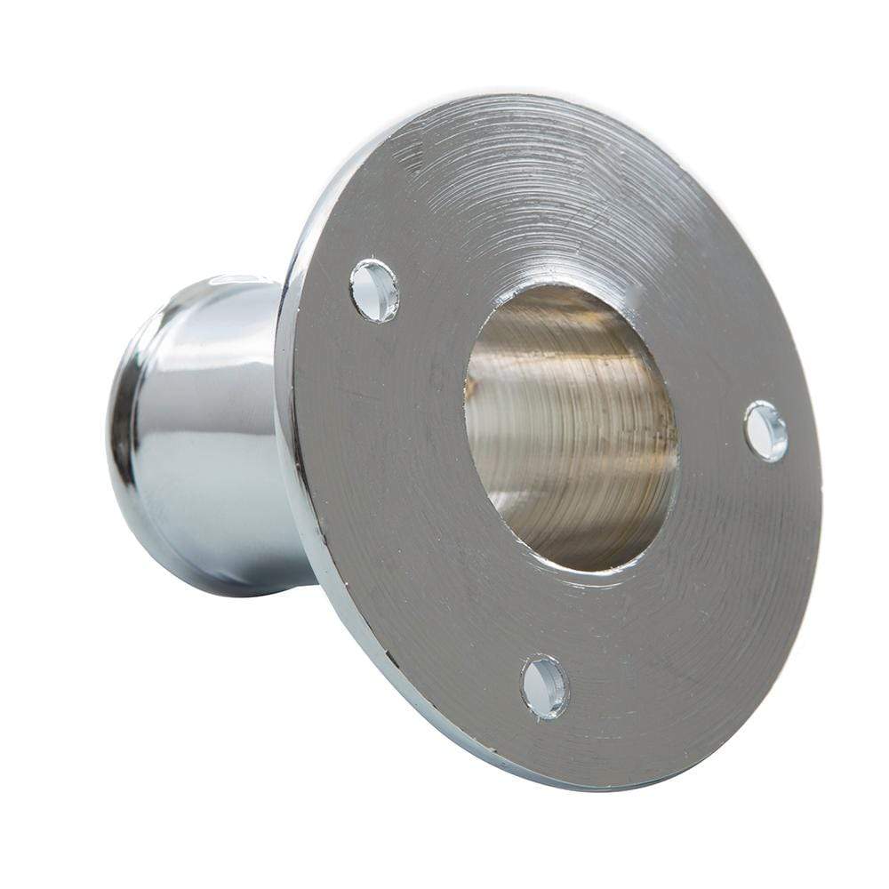 Whitecap Top Mounted Flag Pole Socket CP Brass 1" ID #S-5002