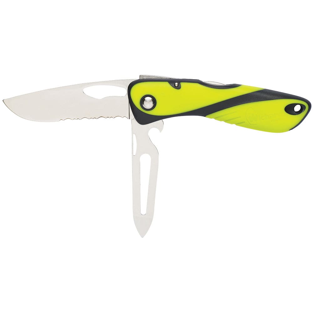 Wichard Marine Qualifies for Free Shipping Wichard Offshore Fluo Serrated Shank Key Knife #10122