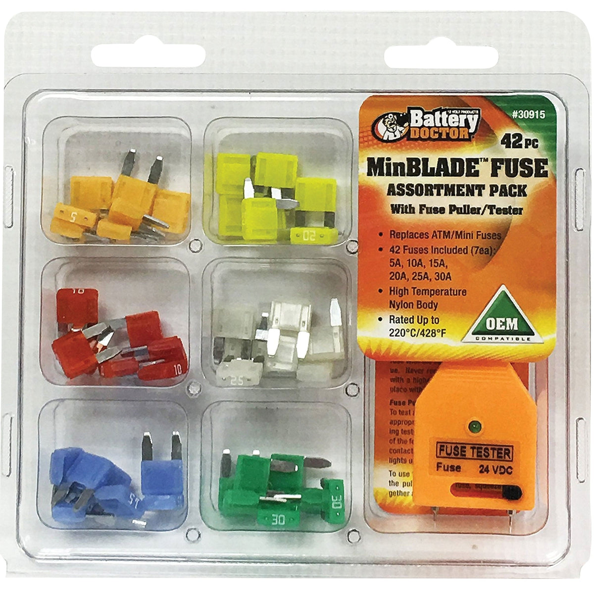 Wirthco Qualifies for Free Shipping Wirthco Fuse Kit Mini Blade with Puller 42-Piece #30915