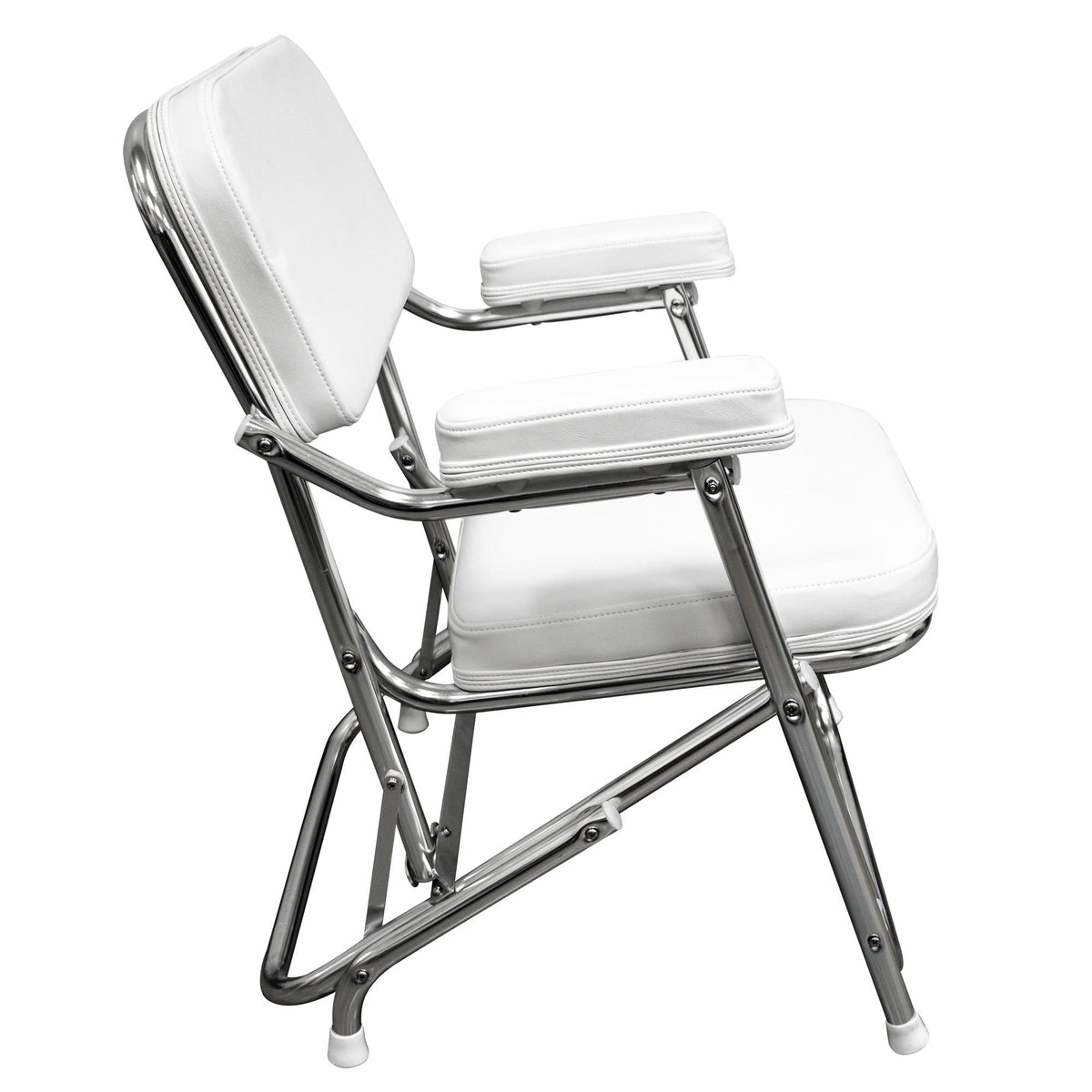 Wise Folding Deck Chair White #3316-784
