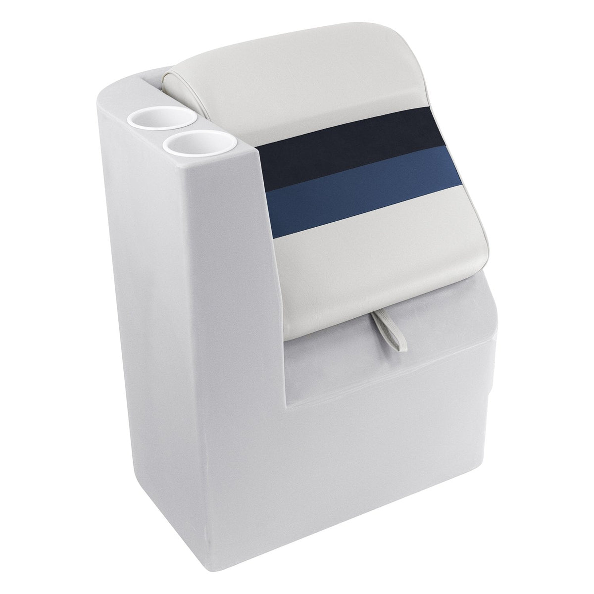 Wise Oversized - Not Qualified for Free Shipping Wise Low-Back Recliner LH White/Navy/Blue#8WD1305L-1008