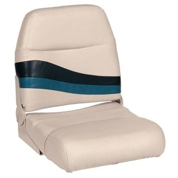 Wise Qualifies for Free Shipping Wise Pontoon High Back Boat Seat Platinum/Midnight/Cobalt #BM1147-986
