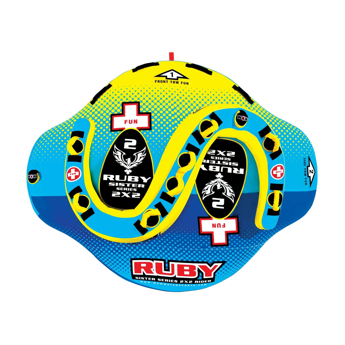 WOW World Of Watersports Qualifies for Free Shipping WOW World Of Watersports Ruby 2-Person Sister Towable #15-1060