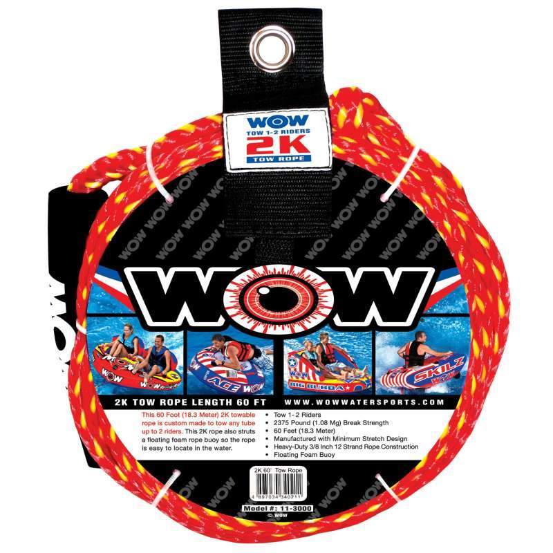 WOW World Of Watersports Qualifies for Free Shipping WOW World Of Watersports Tow Rope 2-Person Tube #11-3000