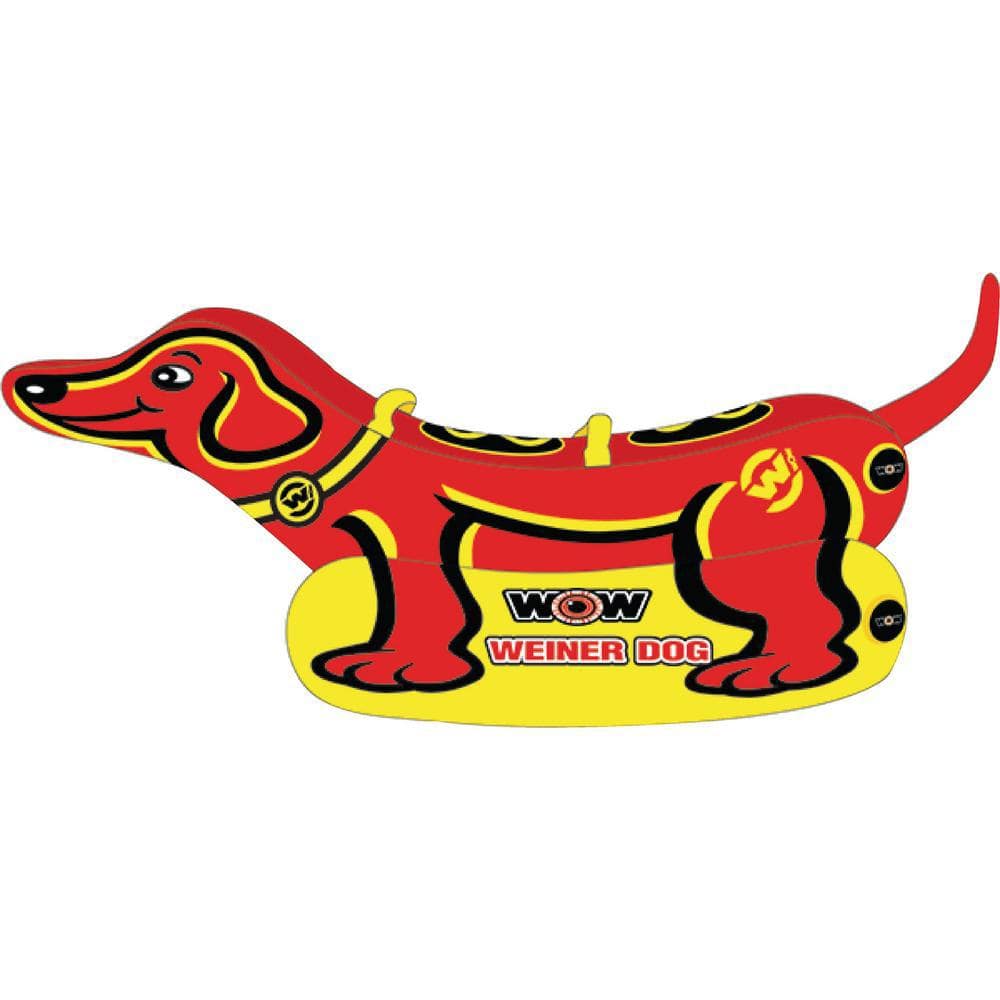 WOW World of Watersports Qualifies for Free Shipping WOW World of Watersports Weiner Dog 2-Rider Towable #19-1000