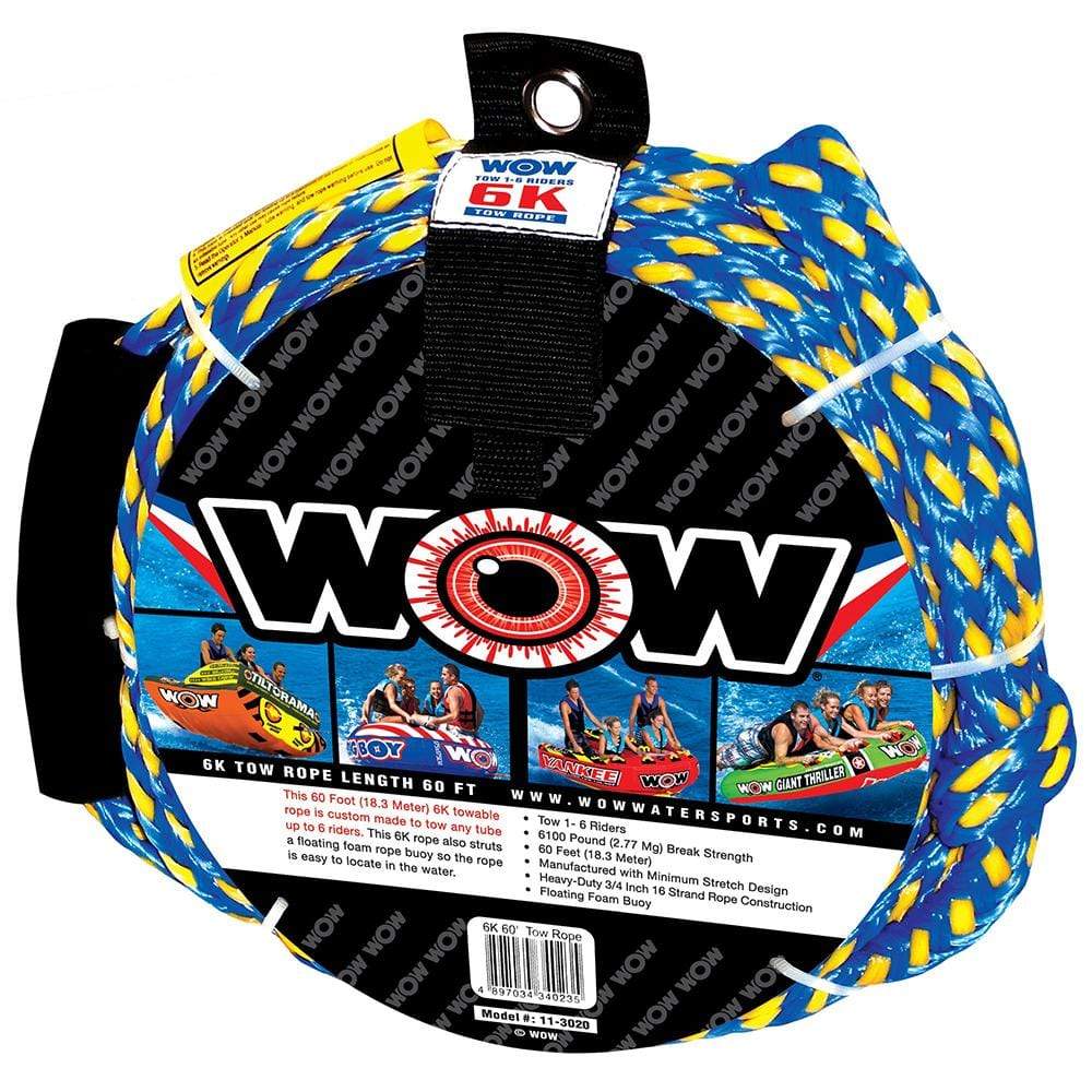 WOW World Of Watersports WOWS 6k 60' Tow Rope #11-3020