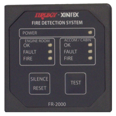 Xintex 2 Zone Fire Detection & Alarm Panel 2-5/8" Square #FR-2000-R