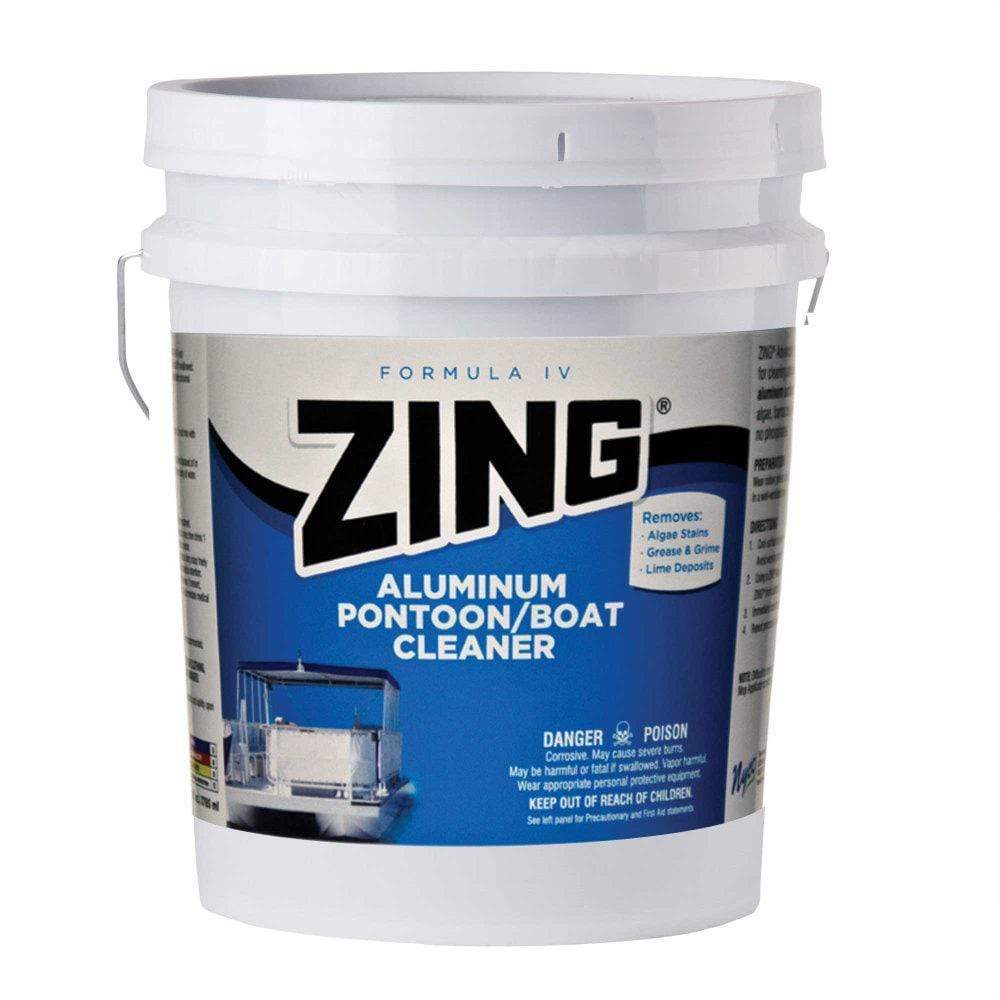 Zing Not Qualified for Free Shipping Zing Formula IV Aluminum Pontoon and Boat Cleaner 5-Gallon #10013