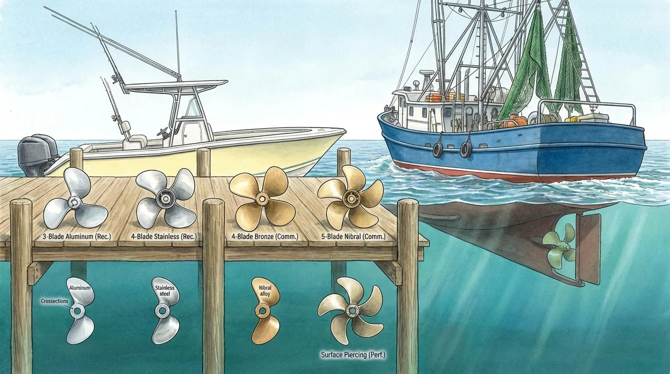 Boat Propellers: Types, Selection & Maintenance
