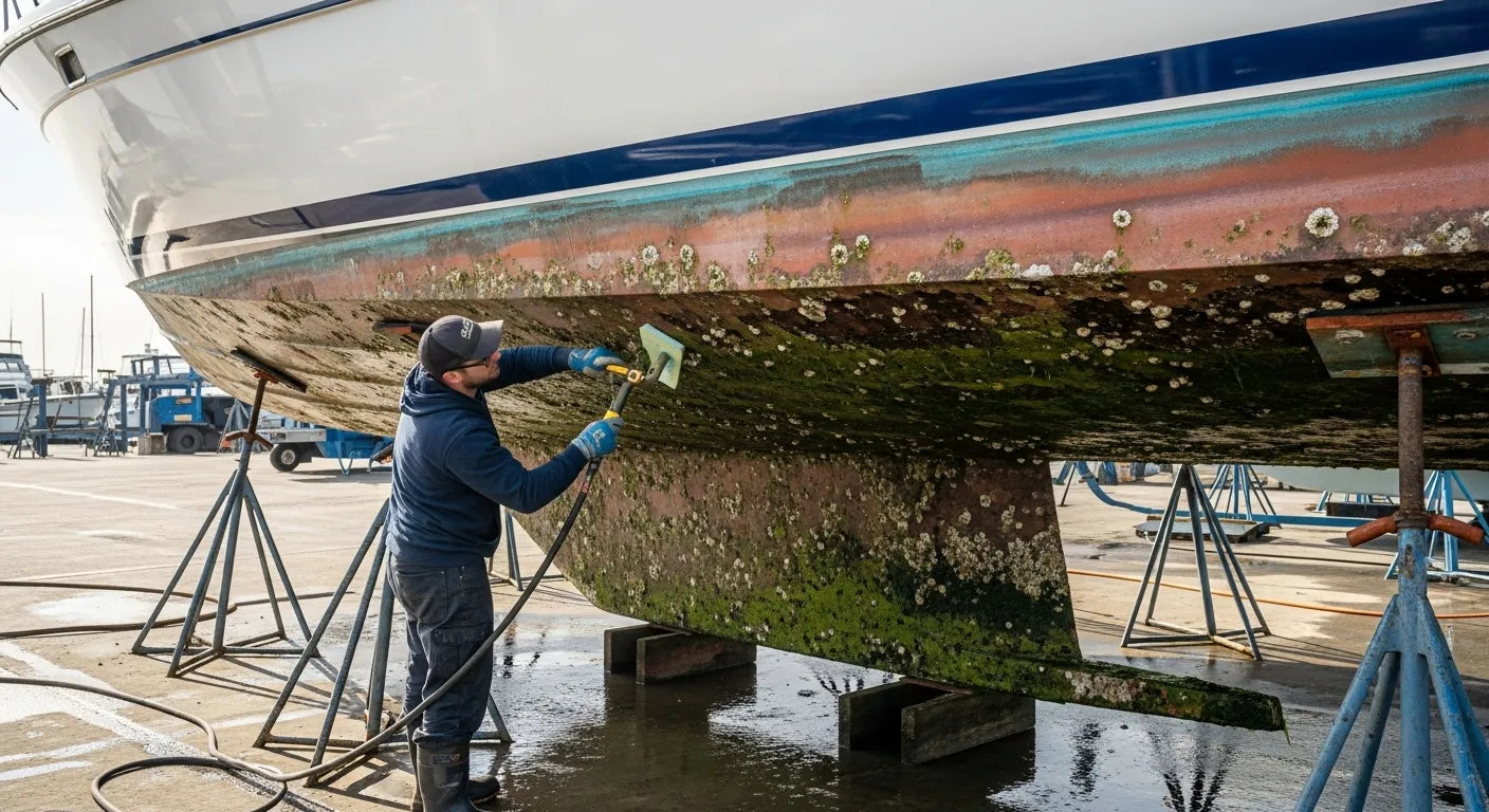 Boat Bottom Cleaners Explained: How to Remove Barnacles, Algae, and Rust Without Damaging Gelcoat or Paint