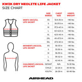 Kwik Tek Qualifies for Free Shipping AIRHEAD Neolite Orca XS Jacket #1007507BBK
