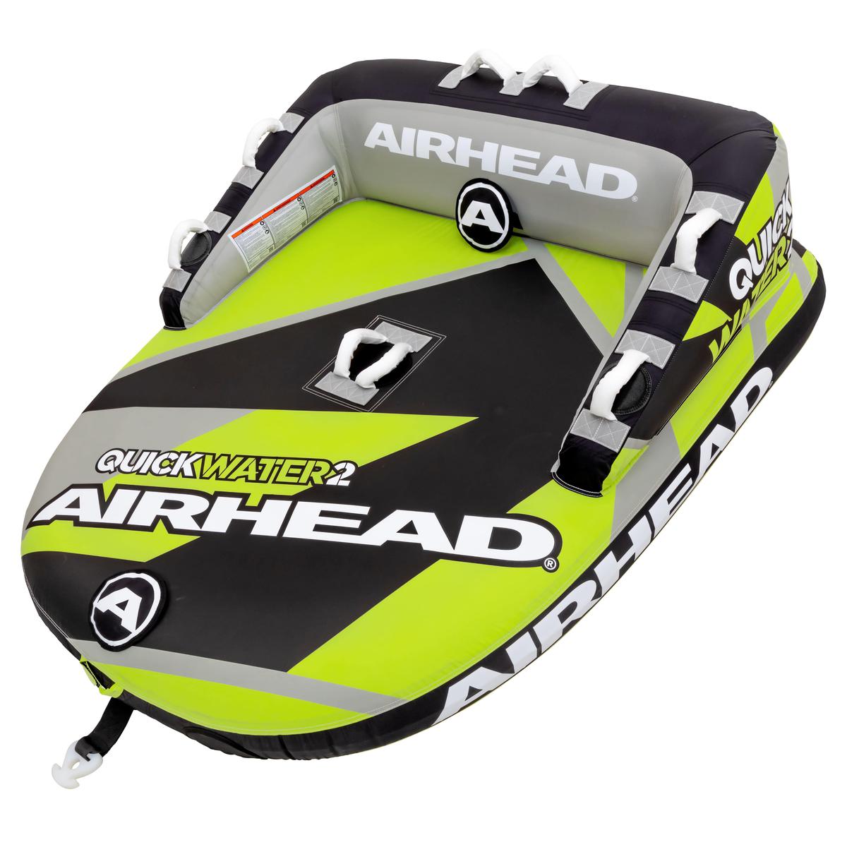 Kwik Tek Qualifies for Free Shipping AIRHEAD Quick Water 2-Rider Towable Tube Yellow/Black #AHT50187YBK