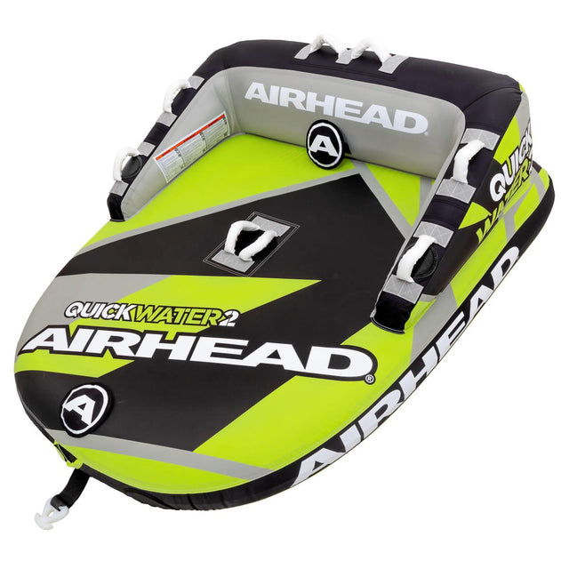 Kwik Tek Qualifies for Free Shipping AIRHEAD Quick Water 2-Rider Towable Tube Yellow/Black #AHT50187YBK