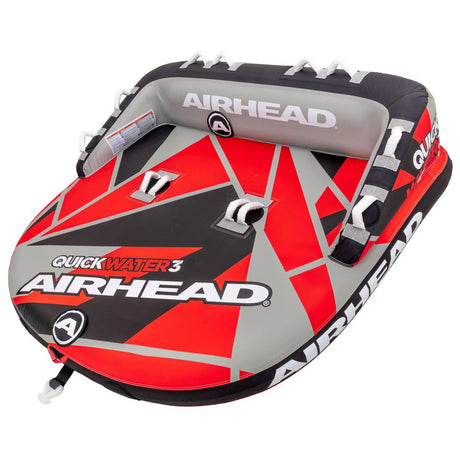 Kwik Tek Not Qualified for Free Shipping AIRHEAD Quick Water 3-Rider Towable Tube Red/Black #AHT50188RBK