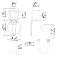 Ambassador Marine Qualifies for Free Shipping Ambassador Marine Recessed Shower Kit Plastic Lid/Cup #137-0000-WH-R