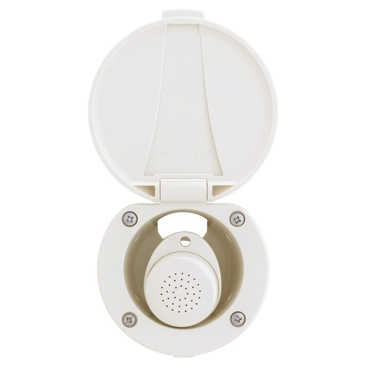 Ambassador Marine Qualifies for Free Shipping Ambassador Marine Recessed Shower Kit Plastic Lid/Cup #137-0000-WH-R