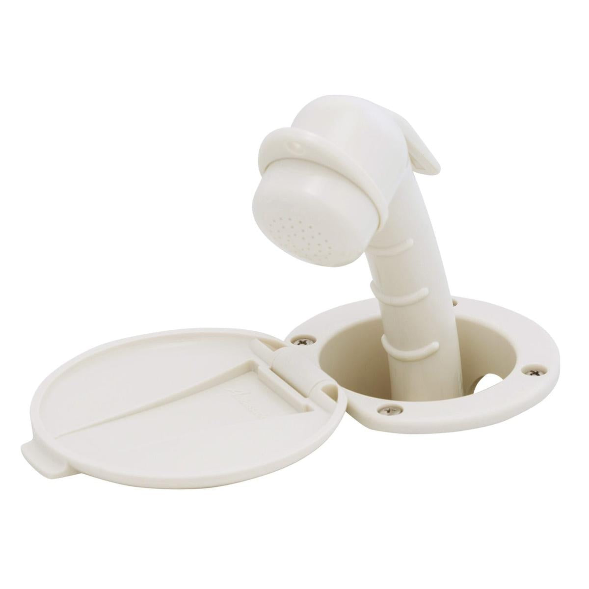 Ambassador Marine Qualifies for Free Shipping Ambassador Marine Recessed Shower Kit Plastic Lid/Cup #137-0000-WH-R