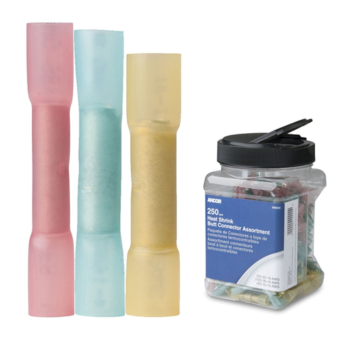 Ancor Qualifies for Free Shipping Ancor Heat Shrink Butt Connector Multi Pack 250-pk #309000