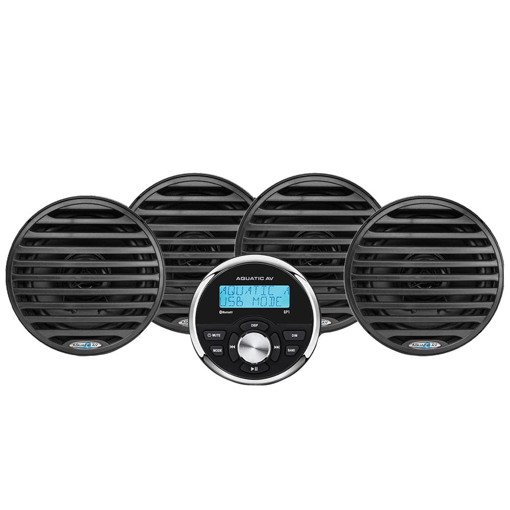 Aquatic AV Qualifies for Free Shipping Aquatic AV Economy Gauge Stereo & Speakers Kit Black #EG100