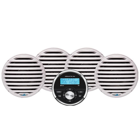 Aquatic AV Qualifies for Free Shipping Aquatic AV Economy Gauge Stereo & Speakers Kit White #EG200