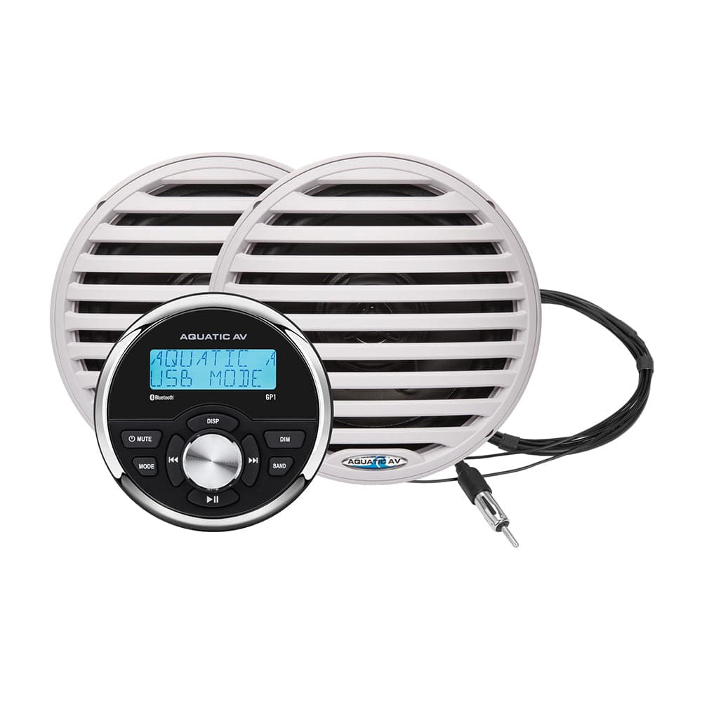 Aquatic AV Qualifies for Free Shipping Aquatic AV GP1 Gauge Stereo & Economy 6.5" Speakers White #GP100W