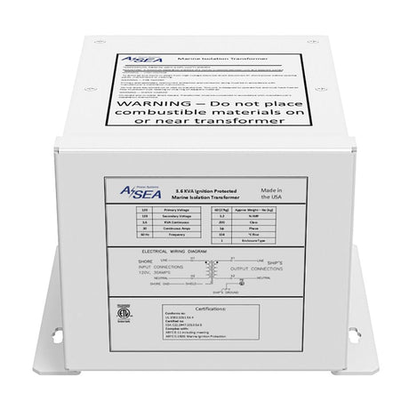 ASEA Power Systems Not Qualified for Free Shipping ASEA 3.6 KVA Isolation Transformer #634003