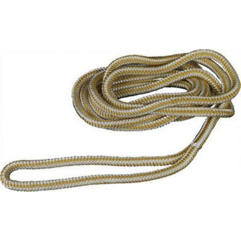 Attwood Marine Qualifies for Free Shipping Attwood 1/2" x 20’ Dockline Gold Double Braided Nylon #117566-7