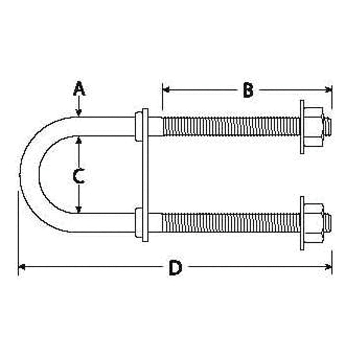 Attwood Marine Qualifies for Free Shipping Attwood Bow Eye 3/8" 2-9/16" Shank Length Small Plate #3396-3